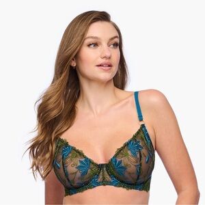 NWT Gorgeous Casabella Fiorita Demi Underwire Bra $168 Sz 36C